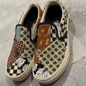 Vans Multicolor Patchwork Slip-On Shoes